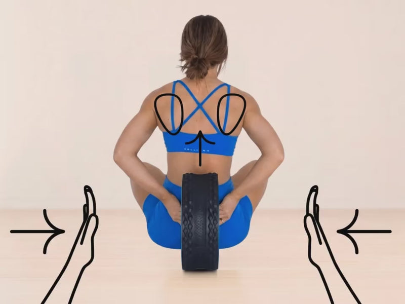 Fits between shoulder blades